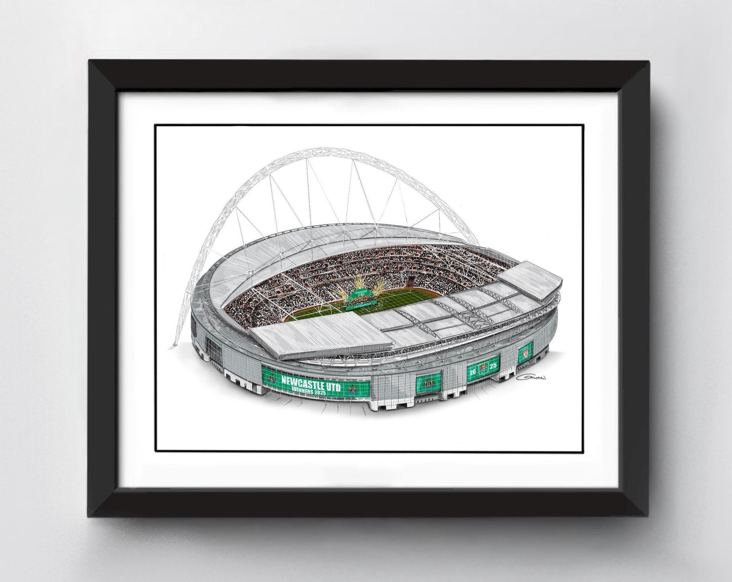 Wembley Stadium Art Print - Customisable art print - Choose any team - Choose any competition