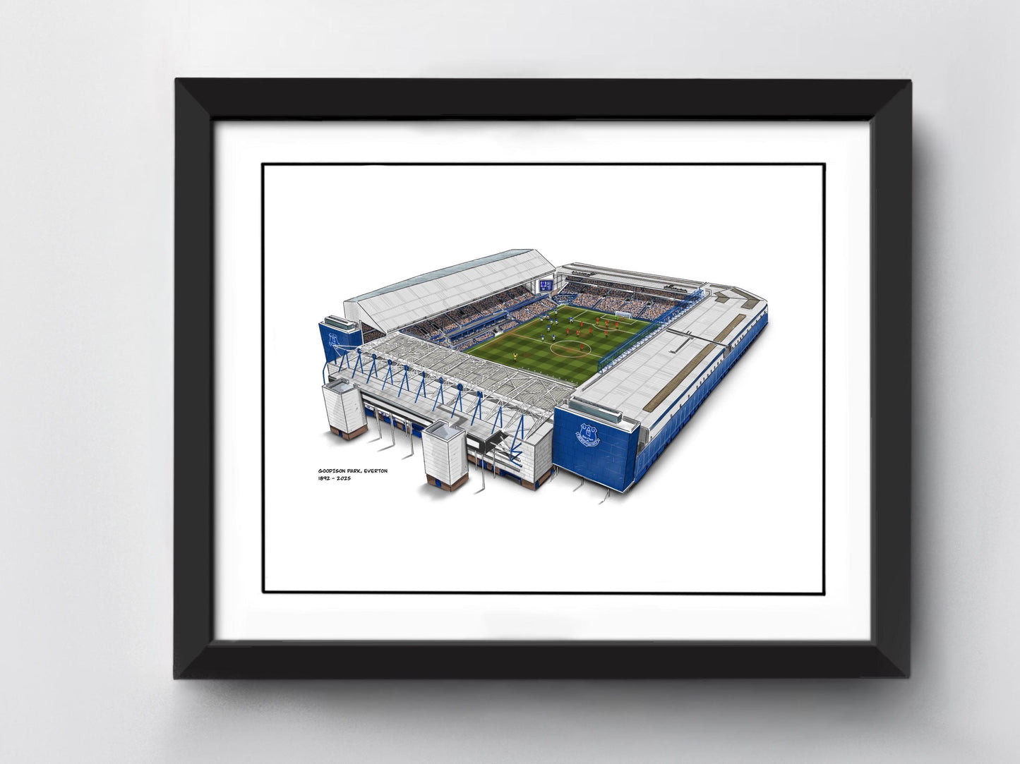 Goodison Park Stadium Art Print - Everton Football Stadium