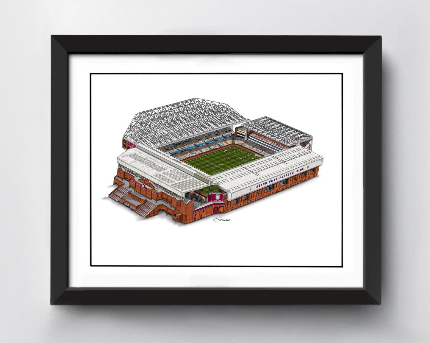 Villa Park Stadium Art Print - Aston Villa - Football Stadium Art Print