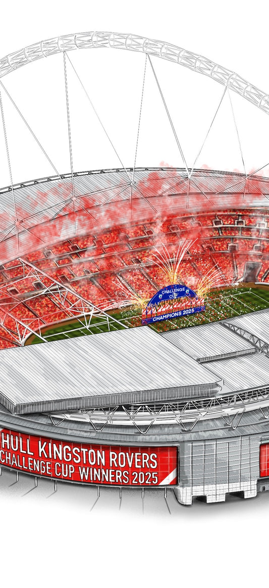 Hull Kingston Rovers art print Challenge Cup Final Winners 2025 - Wembley Winners 2025 - Challenge Cup - Wembley Stadium