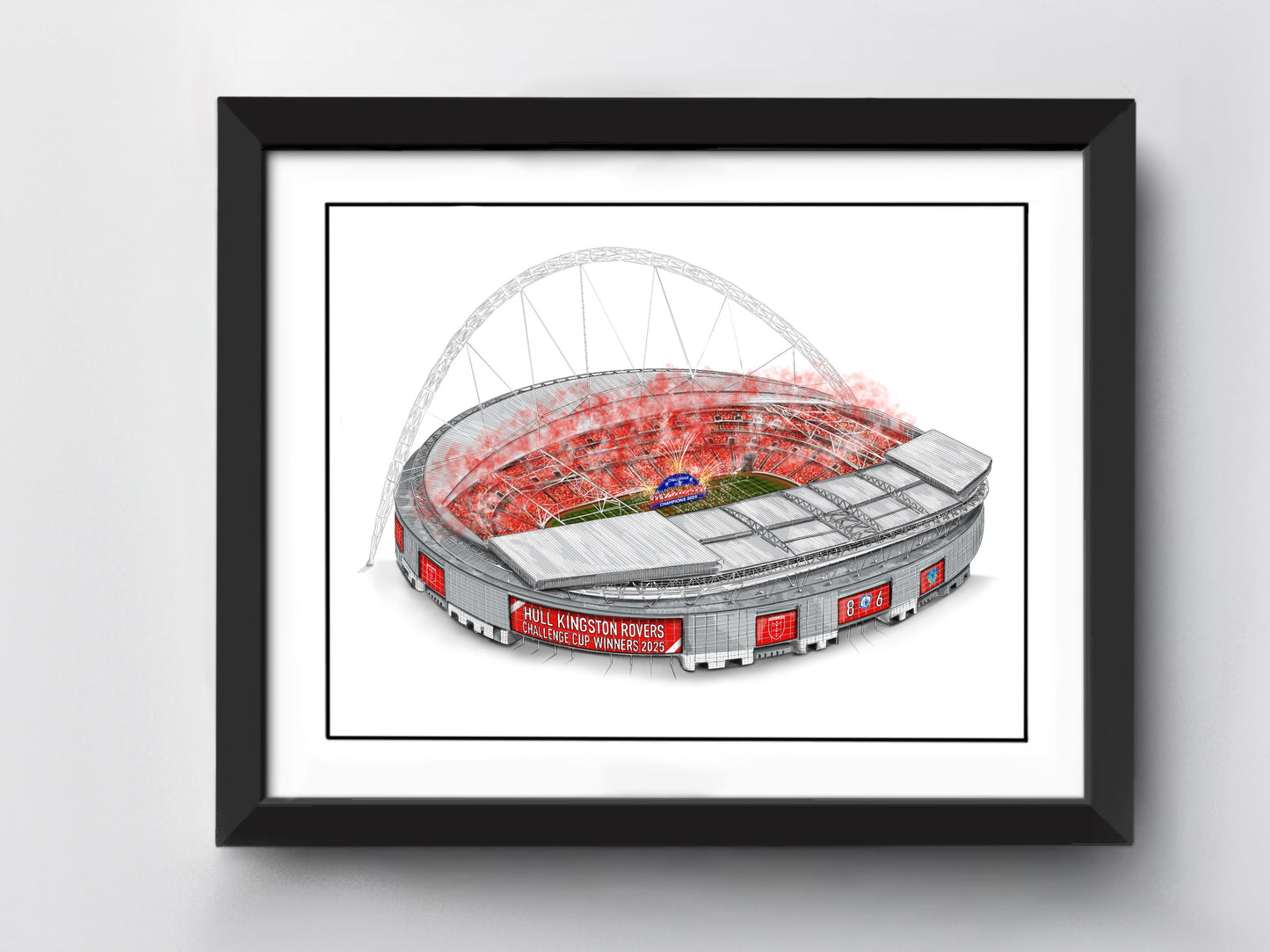 Hull Kingston Rovers art print Challenge Cup Final Winners 2025 - Wembley Winners 2025 - Challenge Cup - Wembley Stadium