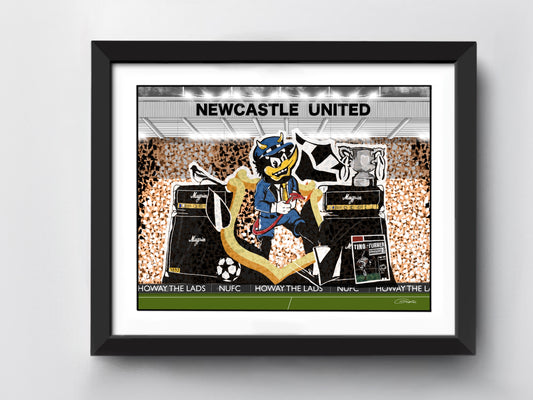 Newcastle United TIFO Art Print - St James Park Stadium - Football Art Print
