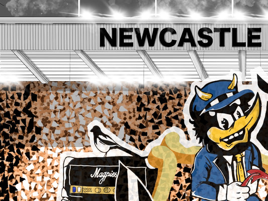 Newcastle United TIFO Art Print - St James Park Stadium - Football Art Print