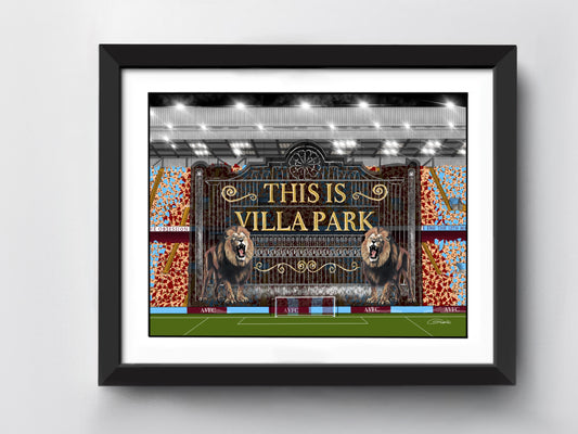 Villa Park TIFO Art Print - Aston Villa - Football Stadium Art Print
