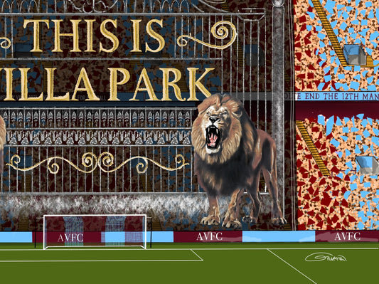 Villa Park TIFO Art Print - Aston Villa - Football Stadium Art Print