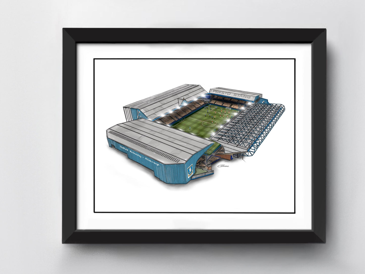 Hillsborough Stadium Art Print - Sheffield Wednesday - Football Stadium Art Print