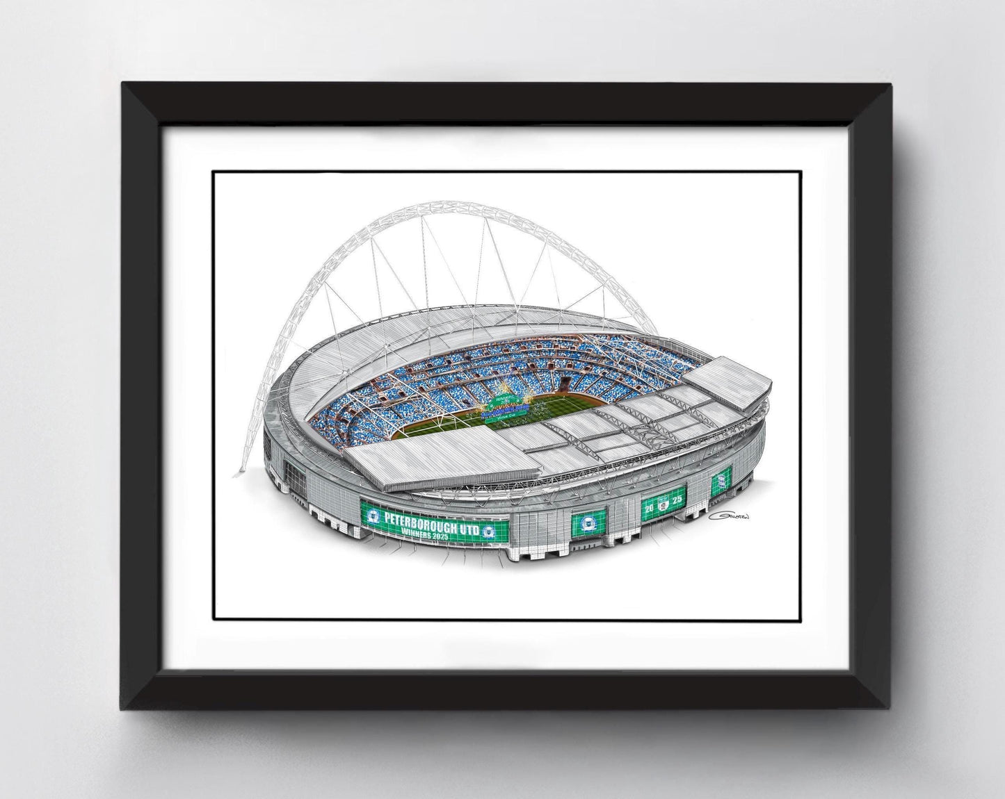 Wembley Stadium Art Print - Customisable art print - Choose any team - Choose any competition