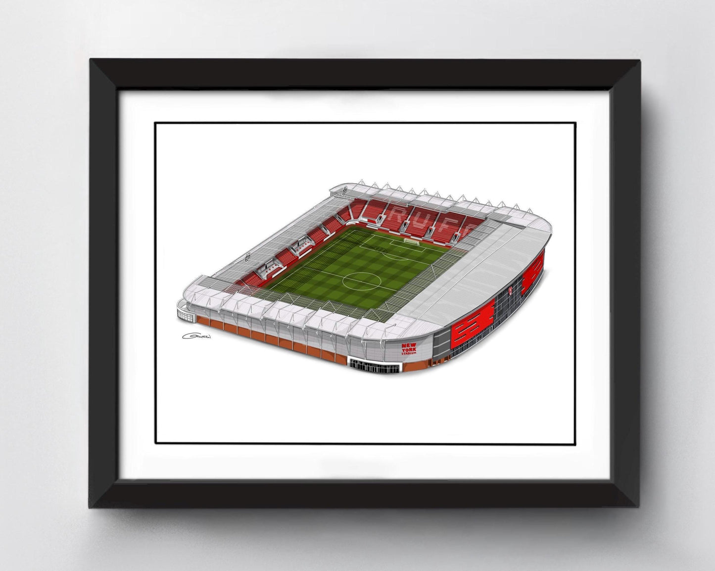 New York Stadium Art Print - Rotherham United - Football Stadium Art Print