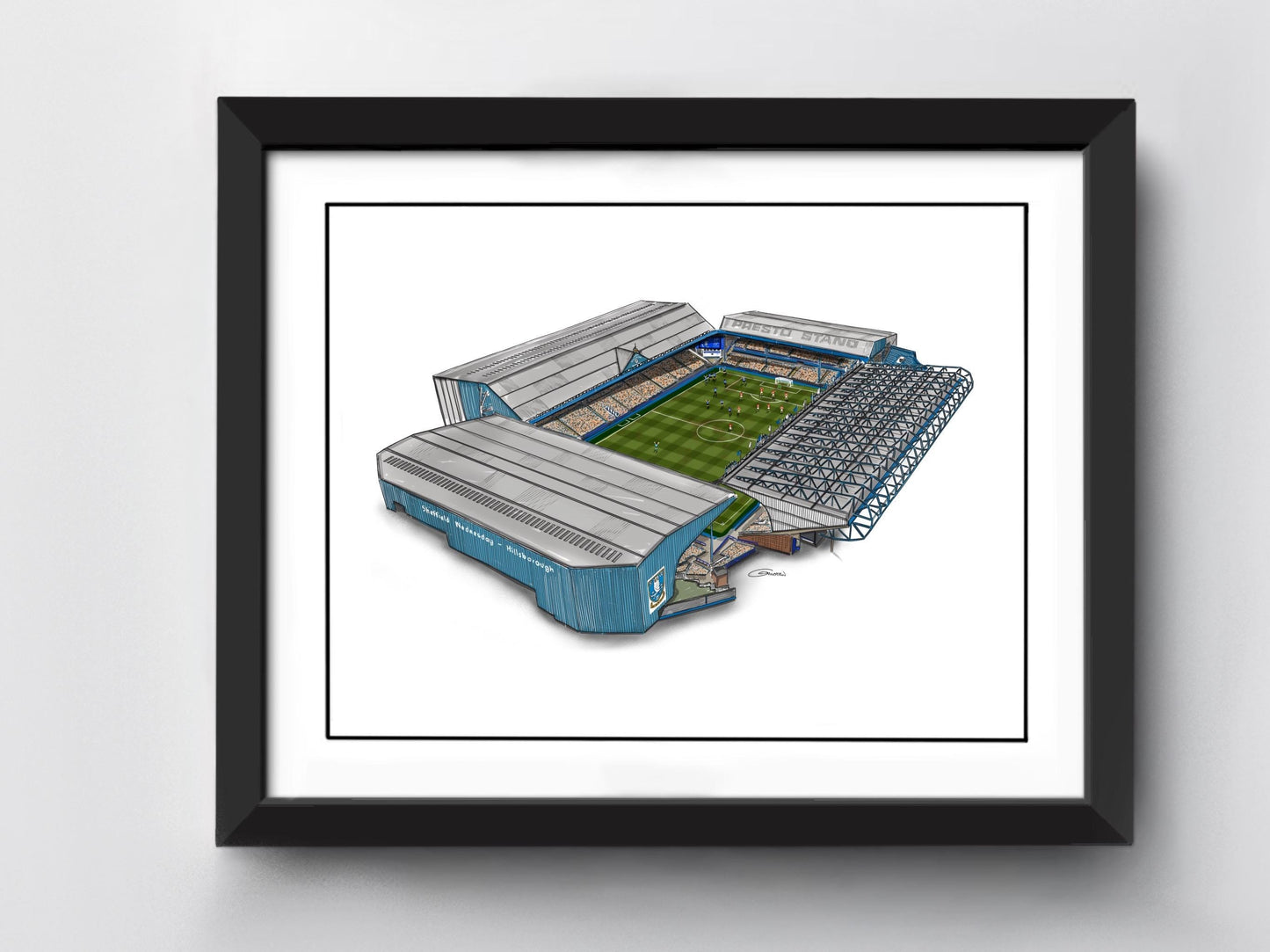 Hillsborough Stadium Art Print - Sheffield Wednesday - Football Stadium Art Print