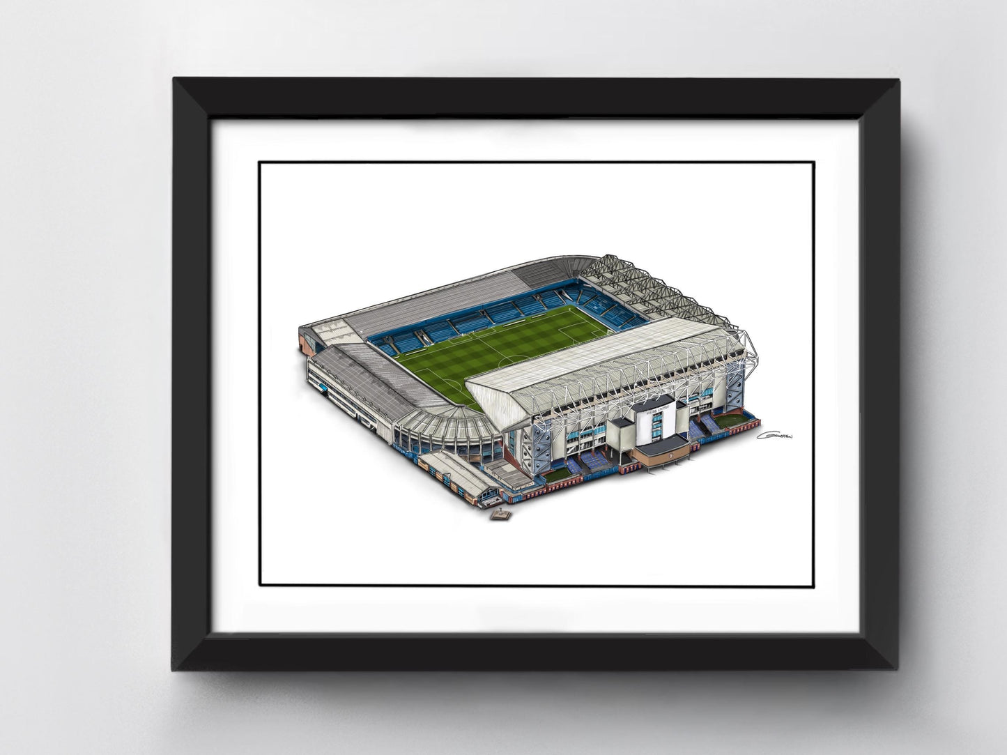Elland Road Stadium Art Print - Leeds United