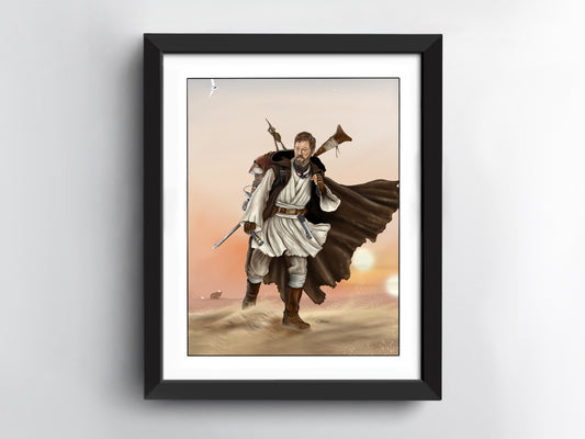 Star Wars Obi Wan Kenobi Art Print