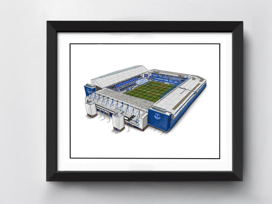 Goodison Park Stadium Art Print - Everton Football Stadium