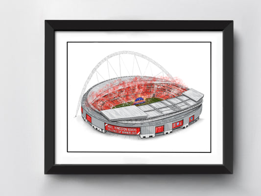Hull Kingston Rovers art print Challenge Cup Final Winners 2025 - Wembley Winners 2025 - Challenge Cup - Wembley Stadium