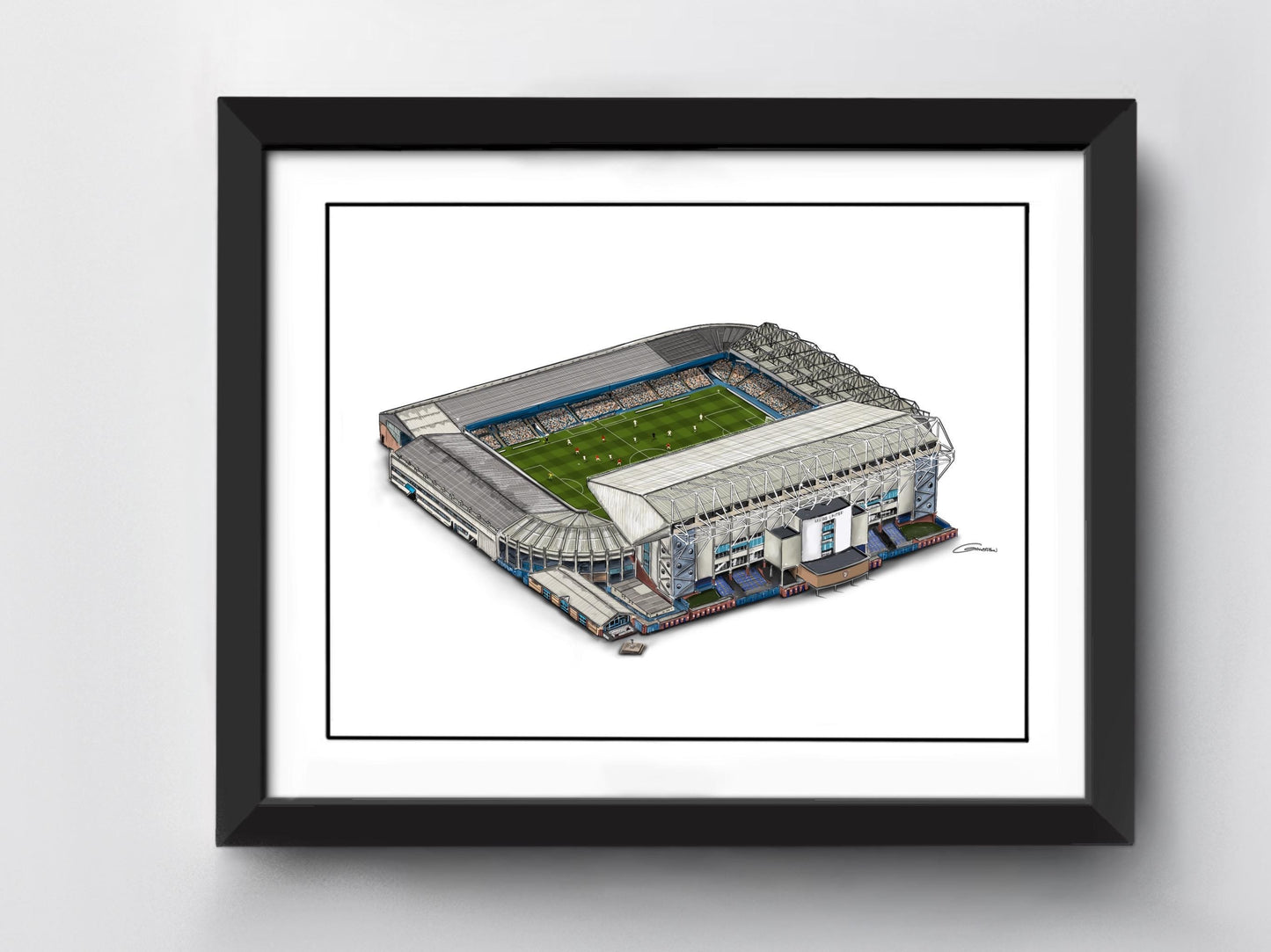 Elland Road Stadium Art Print - Leeds United