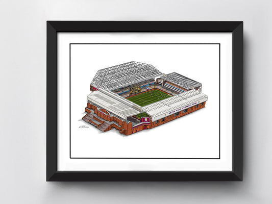 Villa Park Stadium Art Print - Aston Villa - Football Stadium Art Print