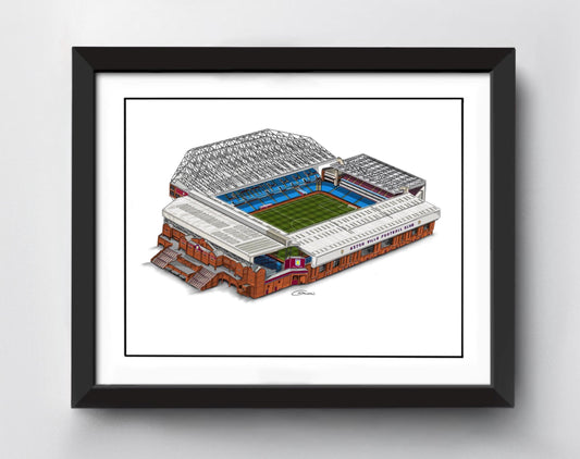 Villa Park Stadium Art Print - Aston Villa - Football Stadium Art Print